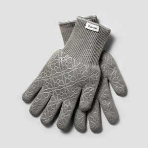 Sur La Table Large Tile Oven Gloves, Set of 2, Dark Red(Light Gray)