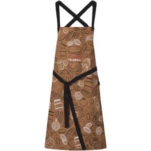Sur La Table “License to Grill” BBQ Apron – 34″ x 28″ Cotton Kitchen Apron with Burger & Condiment Print, Machine Washable, Fun Gift for Grilling, Cooking & Backyard Entertaining