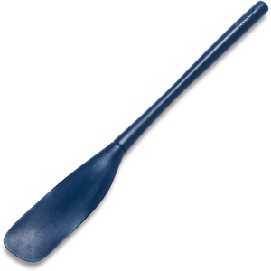 Sur La Table Narrow Silicone Jar Scraper, Flexible High-Grade Silicone Head with Nylon Handle for Jars and Deep Containers(Blue)