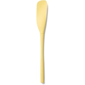Sur La Table Narrow Silicone Jar Scraper, Flexible High-Grade Silicone Head with Nylon Handle for Jars and Deep Containers(Butter)