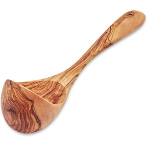 Sur La Table Olivewood Ladle, Tan