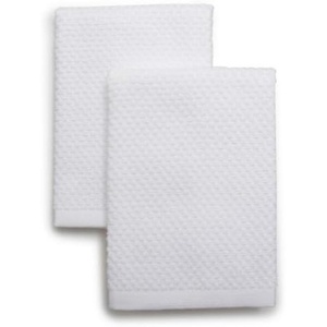 Sur La Table Organic Cotton Dishcloths, Set of 2 GOTS-Certified Organic Cotton Dishcloths for Mindful Kitchen Cleaning, Set of 2