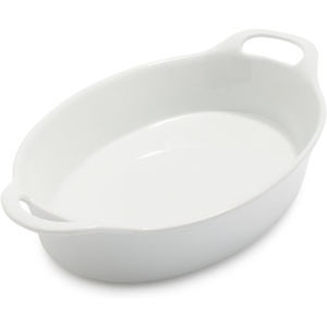 Sur La Table Oval Porcelain Baker, 1.8 qt, White(White)