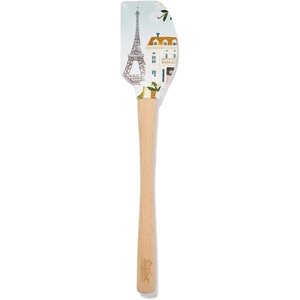 Sur La Table Paris Spatula, Illustrated Silicone Spatula with Eiffel Tower Design for Baking and Mixing