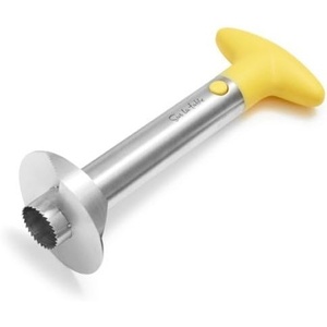 Sur La Table Pineapple Corer and Slicer, Stainless Steel Twist-Action Tool for Coring and Slicing Fresh Pineapple in One Motion