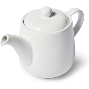 Sur La Table Porcelain Teapot, 5.9 cups, White