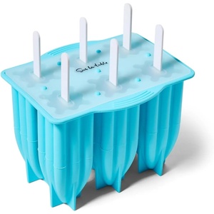 Sur La Table Rocket Pop Molds, Set of 6, Classic Rocket Shape Frozen Treat Press for Homemade Popsicles and Ice Pops, Set of 6