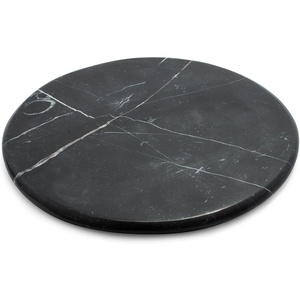 Sur La Table Round Marquina Marble Board, Black