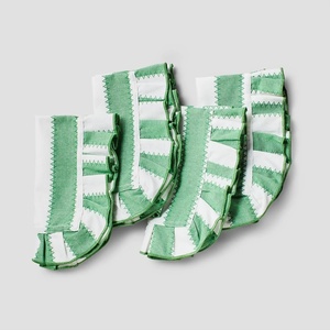 Sur La Table Ruffle Napkins, Set of 4, Green