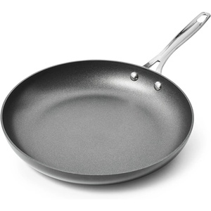 Sur La Table Signature Hard Anodized Nonstick Skillet, Black