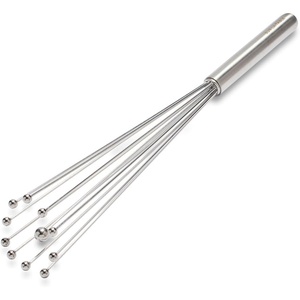 Sur La Table Stainless Steel Ball Whisk, 18/8 Stainless Steel Ball-Tip Whisk for Sauces, Gravies and Pan Drippings