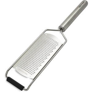 Sur La Table Stainless Steel Fine Grater, Rasp-Style Fine Grater for Zest, Hard Cheese, Ginger and Spices