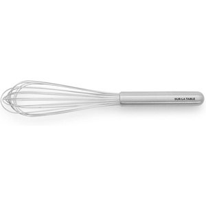 Sur La Table Stainless Steel French Whisk, 10″, Silver