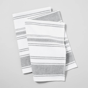 Sur La Table Ultra-Absorbent Terry Towels, Blue, Set of 2 Plush Cotton Terry Towels for Fast Drying and Heavy Kitchen Use, Set of 2(Sardine)