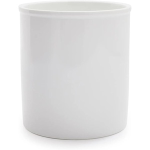 Sur La Table White Porcelain Utensil Crock – Countertop Holder for Cooking Tools, Classic Kitchen Organizer, Dishwasher, Minimalist Design Matches Any Decor