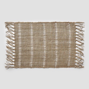 Sur La Table Woven Fringe Placemat Set, Tan