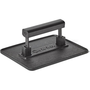 Sur La Table XL Cast Iron Griddle Press, Black