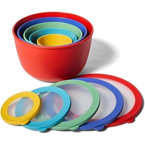 Sur la table 5-Piece Mixing Bowl Set w/Lids, Bright
