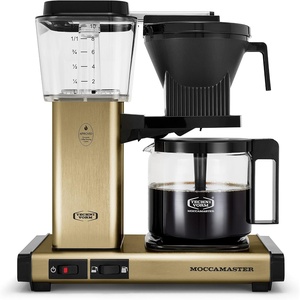Technivorm Moccamaster 53941 KBGV Select 10-Cup Coffee Maker, Polished Silver, 40 ounce, 1.25l(Brushed Gold)