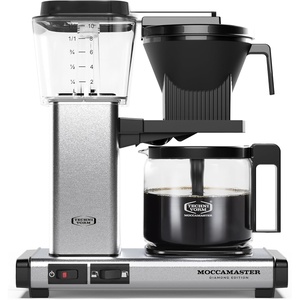 Technivorm Moccamaster 53941 KBGV Select 10-Cup Coffee Maker, Polished Silver, 40 ounce, 1.25l(Diamond)