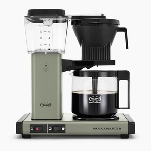 Technivorm Moccamaster 53941 KBGV Select 10-Cup Coffee Maker, Polished Silver, 40 ounce, 1.25l(Eucalyptus)