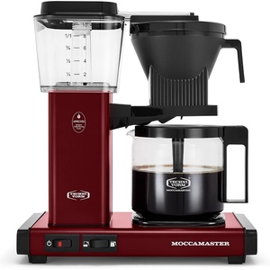 Technivorm Moccamaster 53941 KBGV Select 10-Cup Coffee Maker, Polished Silver, 40 ounce, 1.25l(Merlot Red)