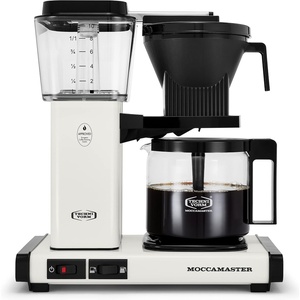 Technivorm Moccamaster 53941 KBGV Select 10-Cup Coffee Maker, Polished Silver, 40 ounce, 1.25l(Off-White)