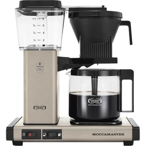 Technivorm Moccamaster 53941 KBGV Select 10-Cup Coffee Maker, Polished Silver, 40 ounce, 1.25l(Sandstone)