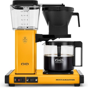 Technivorm Moccamaster 53941 KBGV Select 10-Cup Coffee Maker, Polished Silver, 40 ounce, 1.25l(Yellow Pepper)