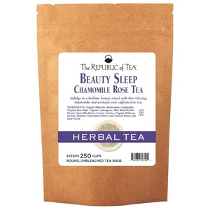 The Republic of Tea – Beautifying Botanicals® Beauty Sleep Chamomile Rose Herbal Tea Bags (36 count)(250 Count (Pack of 1))