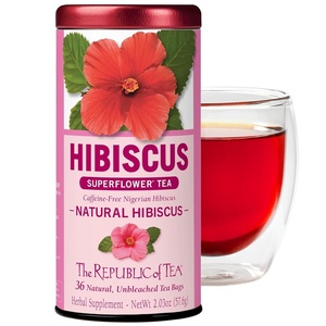 The Republic of Tea – Natural Hibiscus Tea, 36 Tea Bags, Herbal Blend, Caffeine Free, Gluten Free(36 Count (Pack of 1))