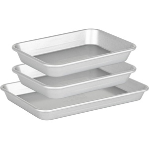 Viking Premium 13-Inch Nonstick Baking Sheet Pan, Made without PFAS, Heavy Gauge Aluminized Steel Cookie Sheet with Reinforced Iron Frame, Oven Safe to 475F(9 inch & 13 inch)